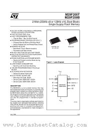 M29F200T datasheet pdf ST Microelectronics