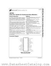 LM1292N datasheet pdf National Semiconductor