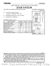 2SA1452 datasheet pdf TOSHIBA