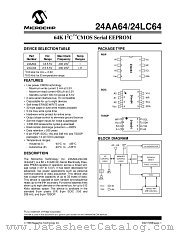 24AA64-ESN datasheet pdf Microchip