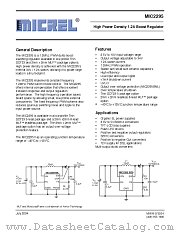 MIC2295BD5 datasheet pdf Micrel Semiconductor
