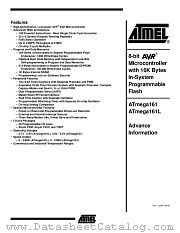 ATMEGA161-8JC datasheet pdf Atmel