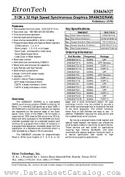 EM636327TQ-8 datasheet pdf Etron Tech