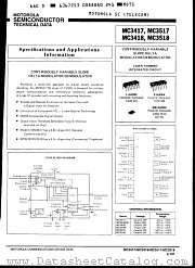 MC3418 datasheet pdf Motorola