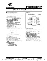 PIC16C62B-04E/JW datasheet pdf Microchip