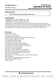 M2V28D20ATP-75 datasheet pdf Mitsubishi Electric Corporation