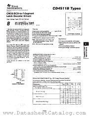 CD4511 datasheet pdf Texas Instruments