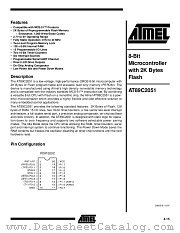 AT89C2051-24SI datasheet pdf Atmel