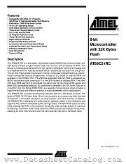 AT89C51RC-33PC datasheet pdf Atmel