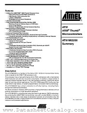 AT91M63200 datasheet pdf Atmel