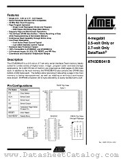 AT45DB041B-SC-2.5 datasheet pdf Atmel
