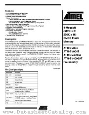 AT49BV004T datasheet pdf Atmel