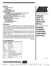 AT49F004-90TC datasheet pdf Atmel