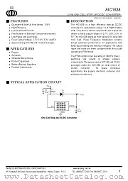 AIC1638-50CX datasheet pdf Analog Integrations Corporation