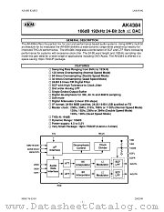AK4384 datasheet pdf Asahi Kasei Microsystems
