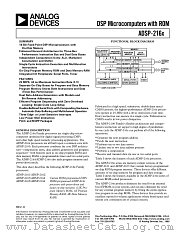 ADSP-2163KP-100 datasheet pdf Analog Devices