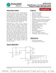 AAT3113ITP-20-T1 datasheet pdf ANALOGIC TECH