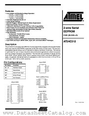 AT24C512W1-10SC-2.7 datasheet pdf Atmel