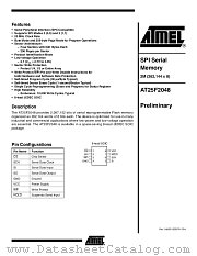 AT25F2048N-10SU-2.7 datasheet pdf Atmel