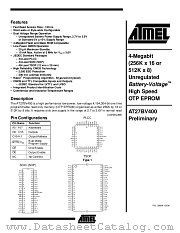 AT27BV400-12TC datasheet pdf Atmel