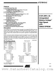 AT27BV512-90JC datasheet pdf Atmel