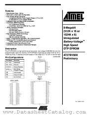 AT27BV800-12JC datasheet pdf Atmel