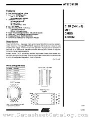 AT27C512R-12TI datasheet pdf Atmel