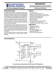 MIC2547-1BM datasheet pdf Micrel Semiconductor