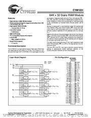 CYM1831PN-35C datasheet pdf Cypress