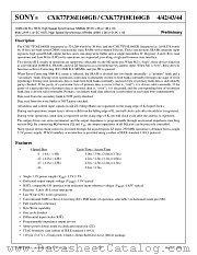 CXK77P36E160GB-43E datasheet pdf SONY