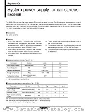 BA3915B datasheet pdf ROHM