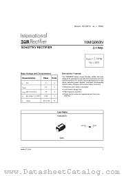 10MQ060NTRPBF datasheet pdf International Rectifier