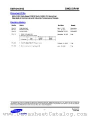 K6R1016C1 datasheet pdf Samsung Electronic