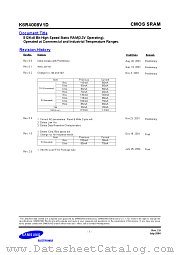 K6R4008V1D datasheet pdf Samsung Electronic