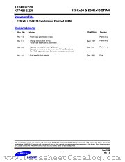 K7P401822M-H16 datasheet pdf Samsung Electronic