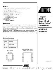 AT49BV040-90JC datasheet pdf Atmel