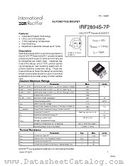 IRF2804S-7P datasheet pdf International Rectifier
