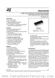 TDA9109SN datasheet pdf ST Microelectronics
