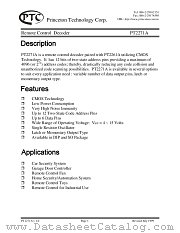 PT2271 datasheet pdf Princeton Technology Corporation