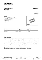 TDA6050-5 datasheet pdf Siemens