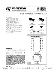 M54HC175F1R datasheet pdf ST Microelectronics
