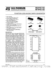 M54HC182 datasheet pdf ST Microelectronics