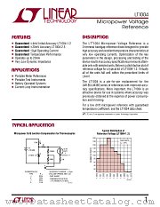 LT1004IZ-2.5 datasheet pdf Linear Technology