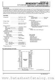 M5M29GT160BVP datasheet pdf Mitsubishi Electric Corporation