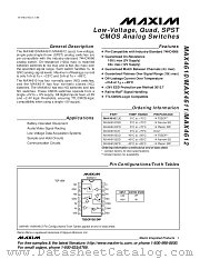 MAX4610CUD datasheet pdf MAXIM - Dallas Semiconductor