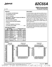 82C55 datasheet pdf Intersil