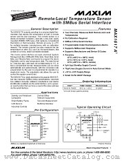 MAX1617AMEE datasheet pdf MAXIM - Dallas Semiconductor