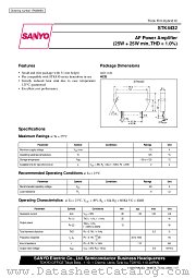 STK4432 datasheet pdf SANYO