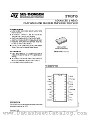 STV5715 datasheet pdf ST Microelectronics