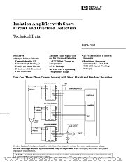HCPL-788J500 datasheet pdf Agilent (Hewlett-Packard)